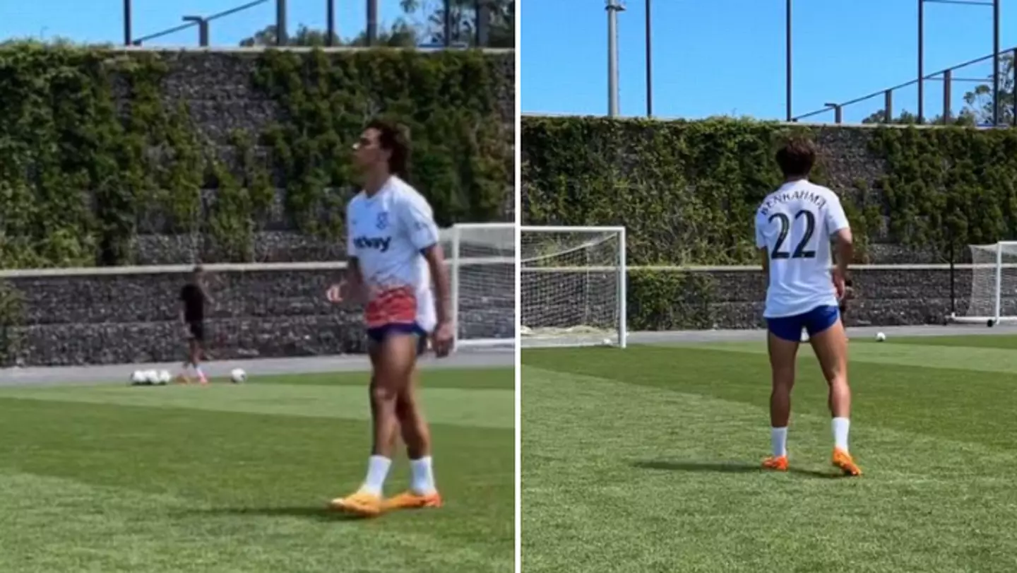 Joao Felix spotted wearing a West Ham shirt in pre-season training, it's got fans talking