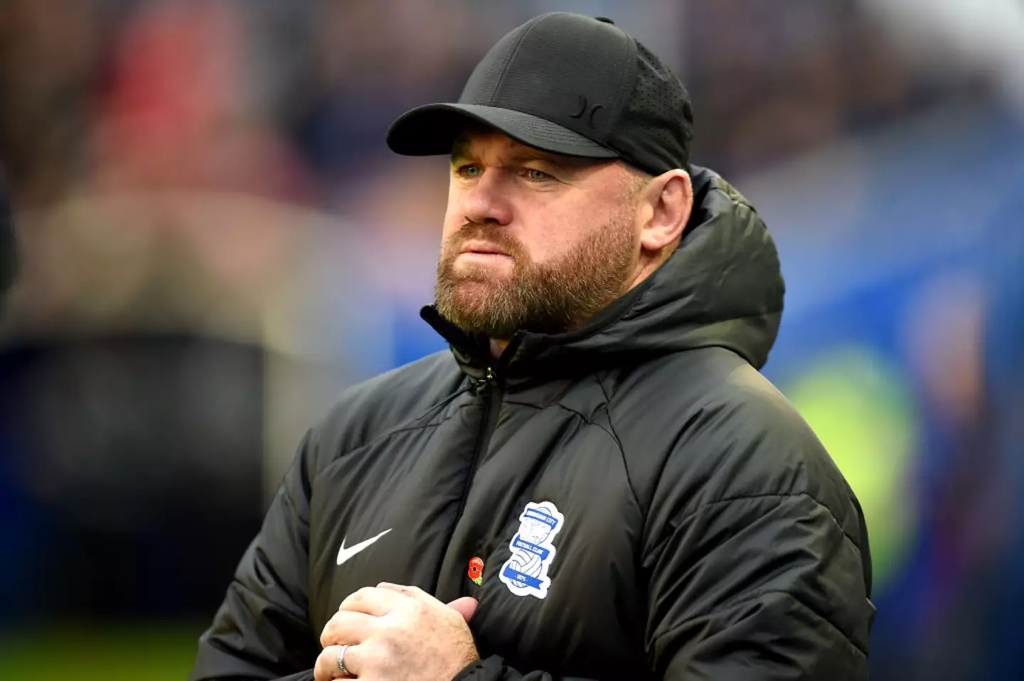 Wayne Rooney pictured in charge of Birmingham (