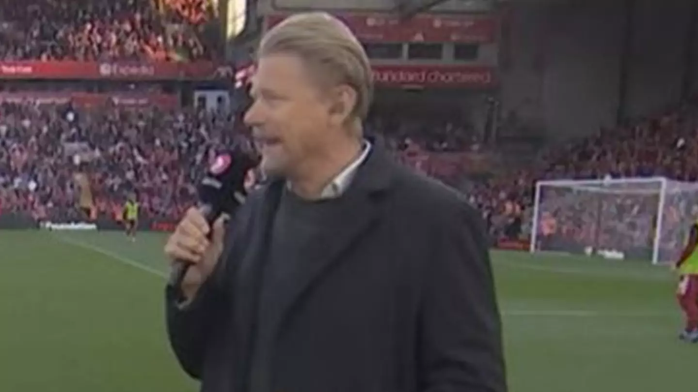 Peter Schmeichel calls out Mikel Arteta live-on-air as he dismantles Arsenal's performance vs Liverpool