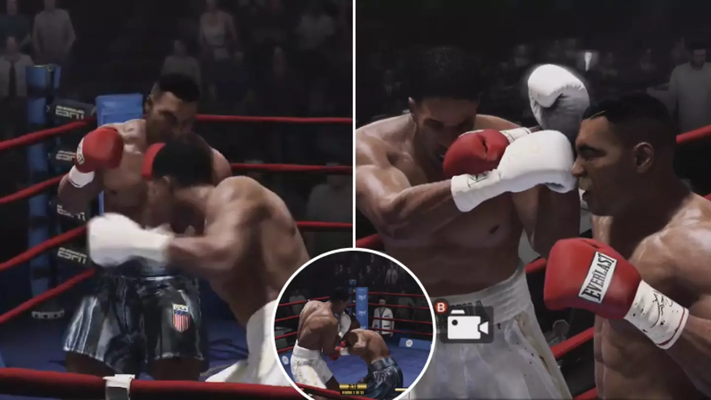3D simulation of Anthony Joshua vs Mike Tyson ends in brutal third-round KO after one-sided beatdown