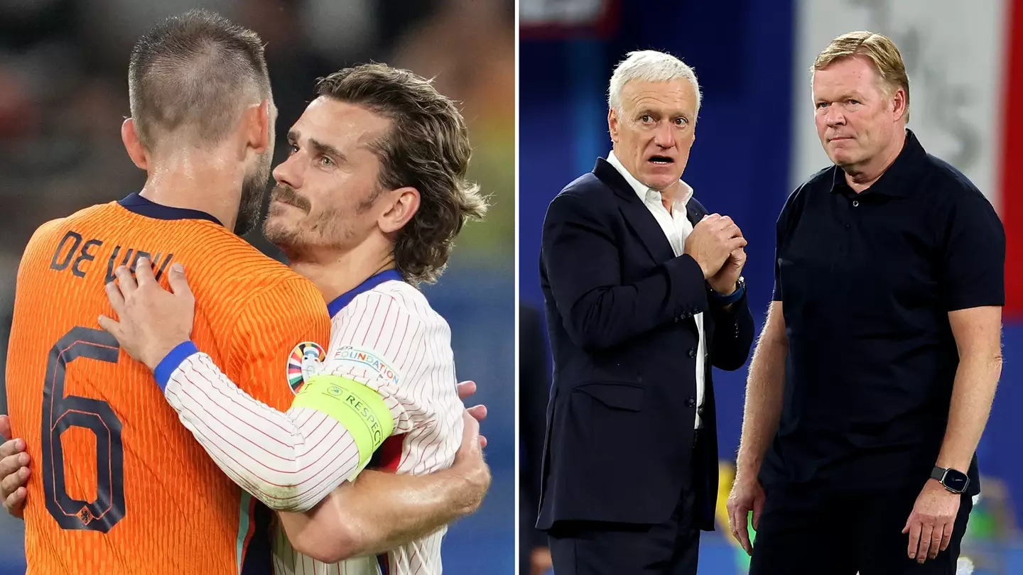 What happens if France and Netherlands finish on the same number of points at Euro 2024