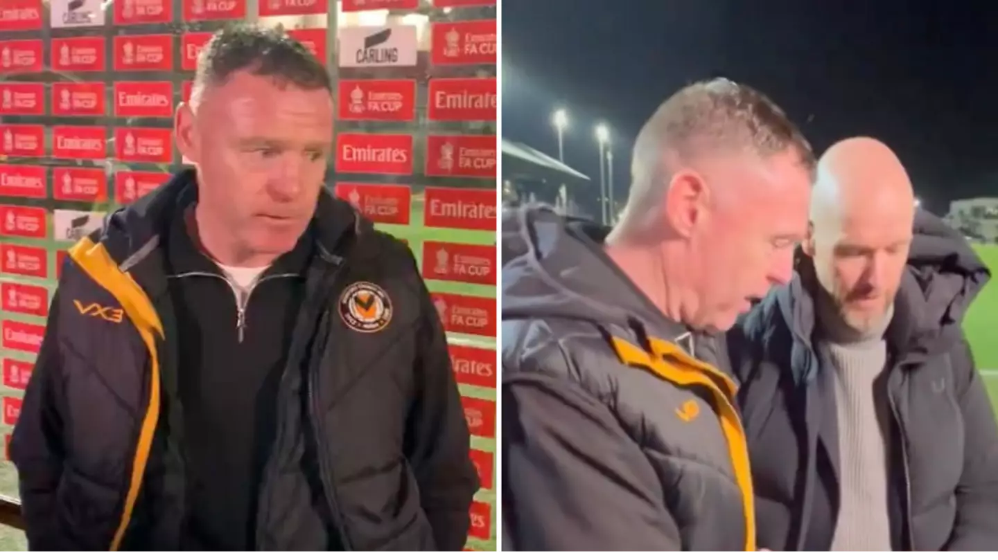 Erik ten Hag praised for what happened with the Newport manager following Man United's 4-2 win