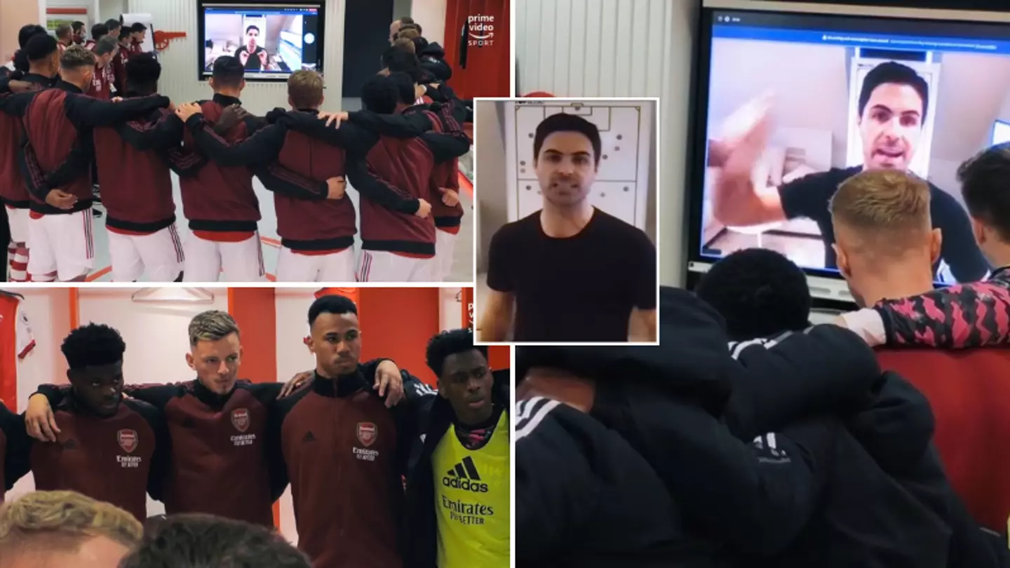 Mikel Arteta delivered passionate team talk through video call before Manchester City match