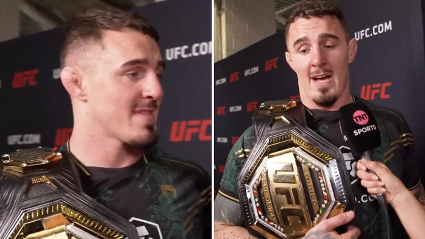 Fans are absolutely loving Tom Aspinall's interview after UFC 295 win, you just can't hate him