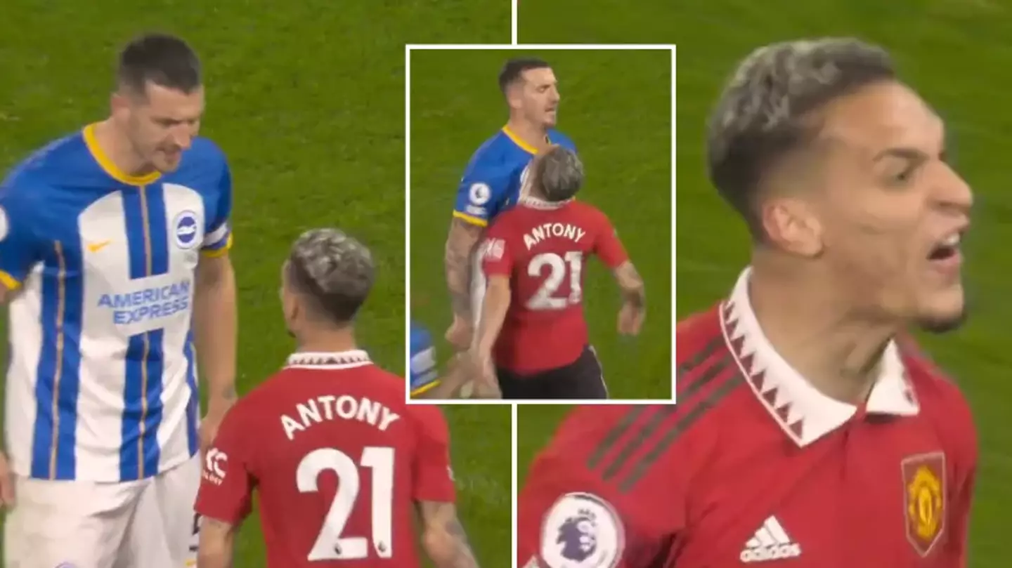 Rival fans think Man United's Antony should have been sent off against Brighton
