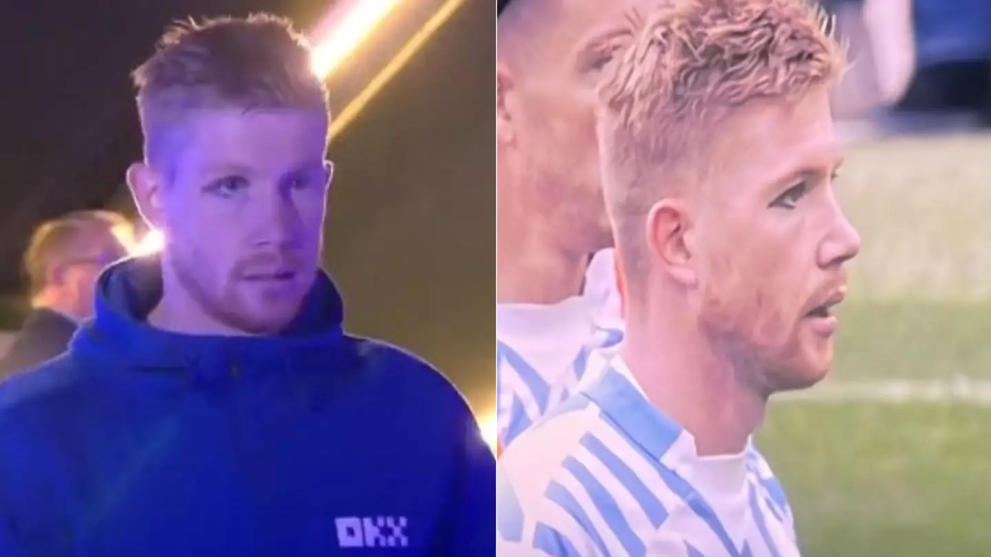 Fans notice Kevin De Bruyne's eye for Man City's game against Brighton