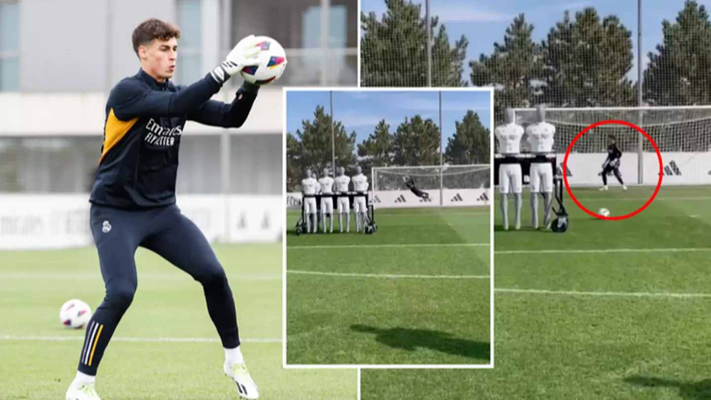 Damning footage of Kepa Arrizabalaga in Real Madrid training has emerged, it’s not looking good