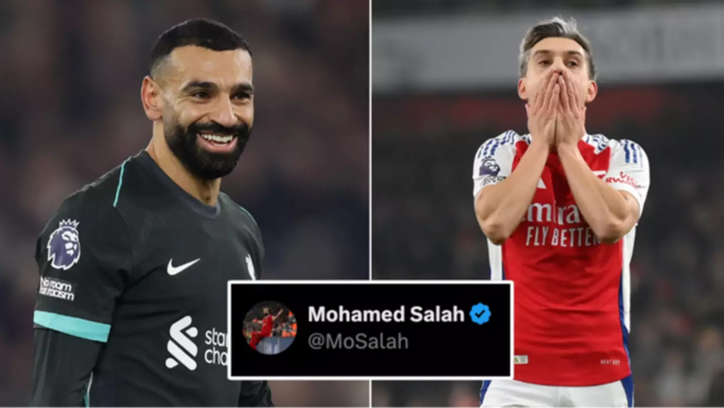 Mohamed Salah breaks the internet with social media post seconds after Arsenal bottle lead against Aston Villa