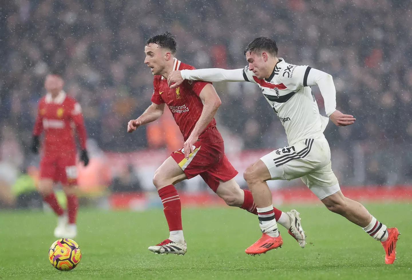 Ugarte impressed against Liverpool. Image credit: Getty