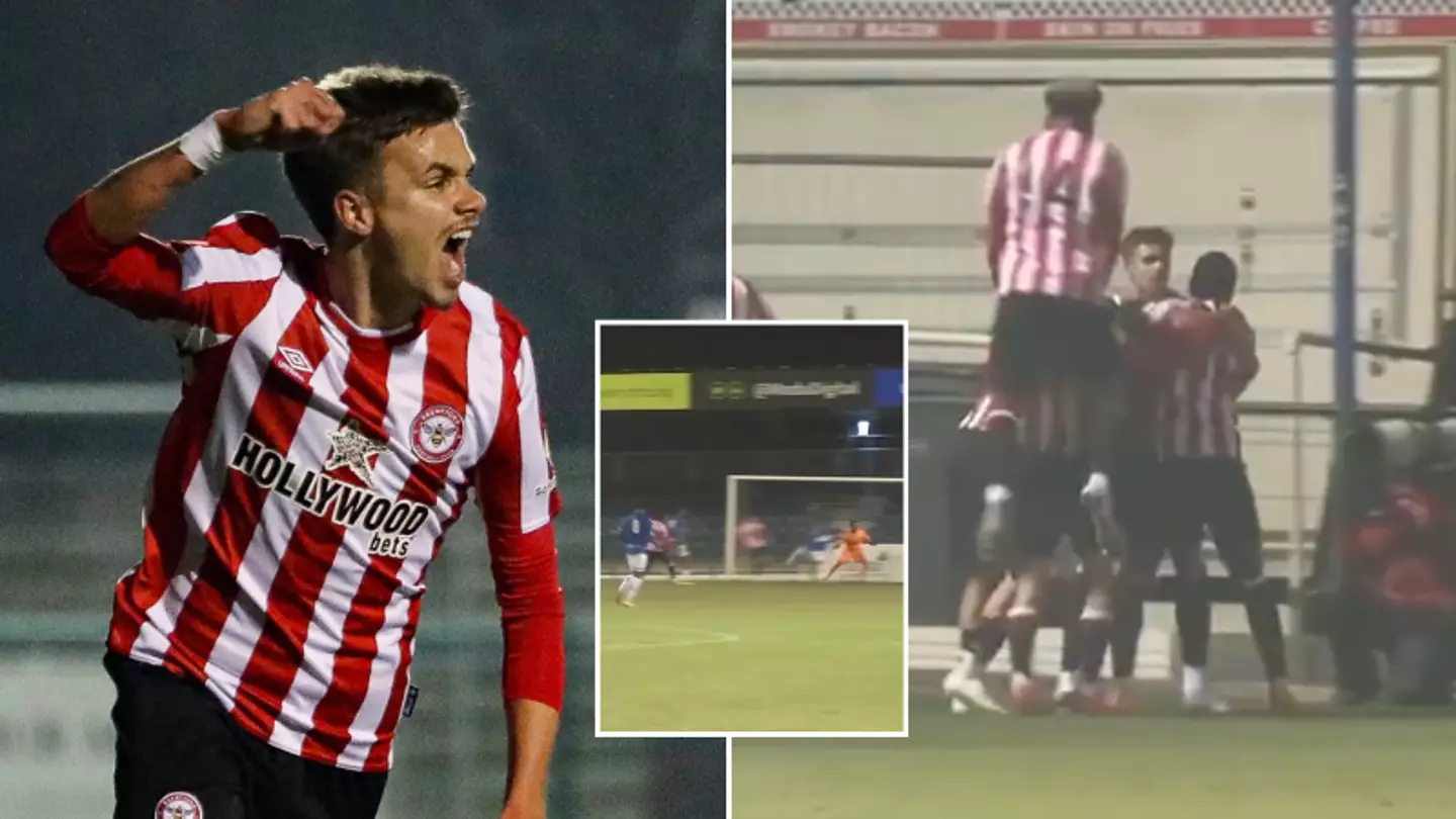 Romeo Beckham scores 93rd-minute winner for Brentford, it's his first goal for the club