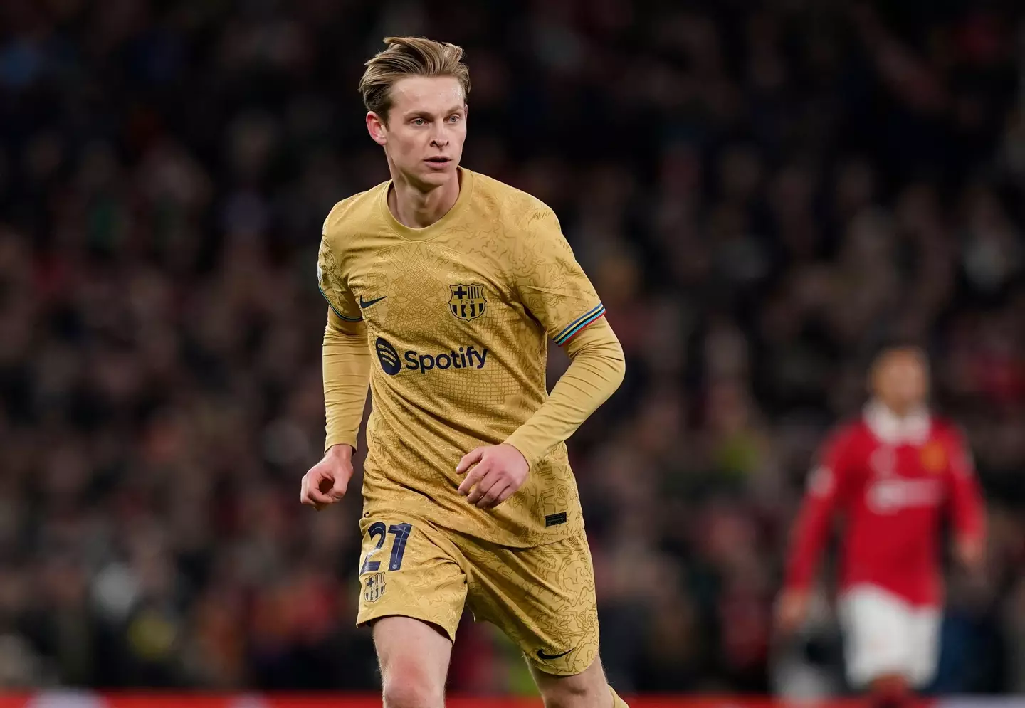 Frenkie de Jong in action for Barcelona. Image: Alamy 