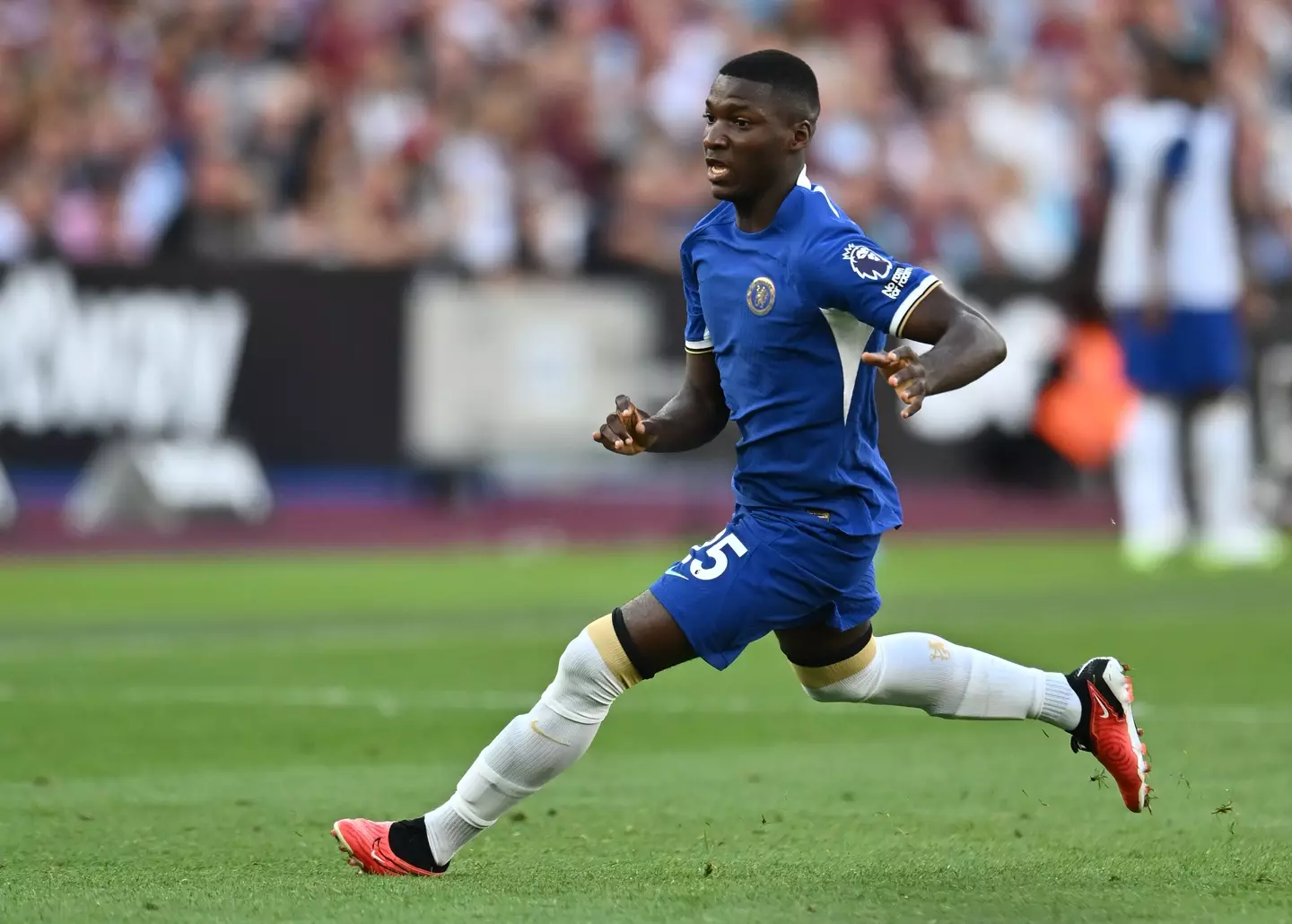 Moises Caicedo in action for Chelsea. Image: Getty