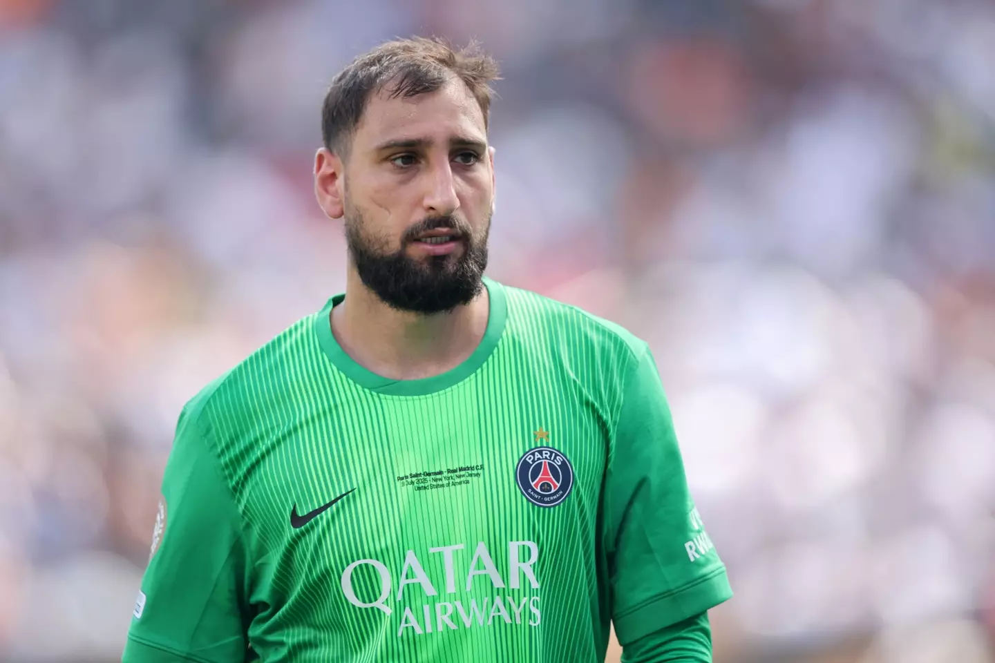 Donnarumma is out of contract in 2026. Image: Getty