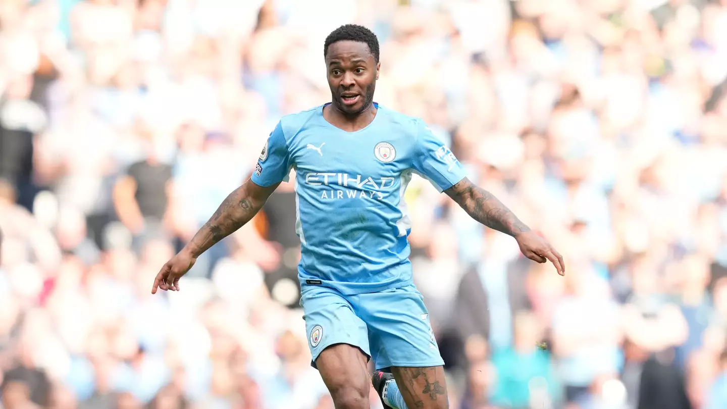 Manchester City's Raheem Sterling in action