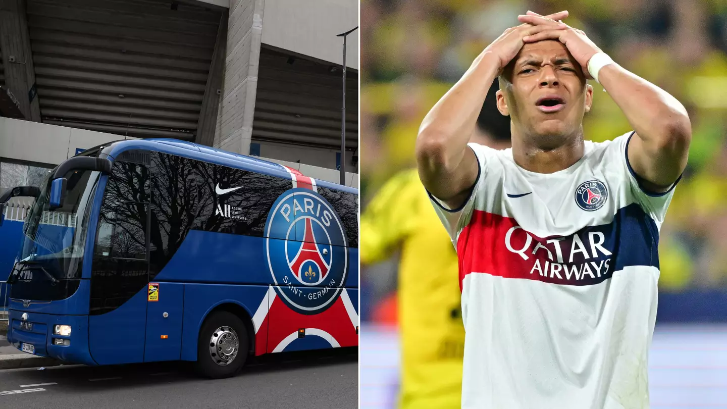 Kylian Mbappe 'left behind' by PSG team bus after Borussia Dortmund defeat