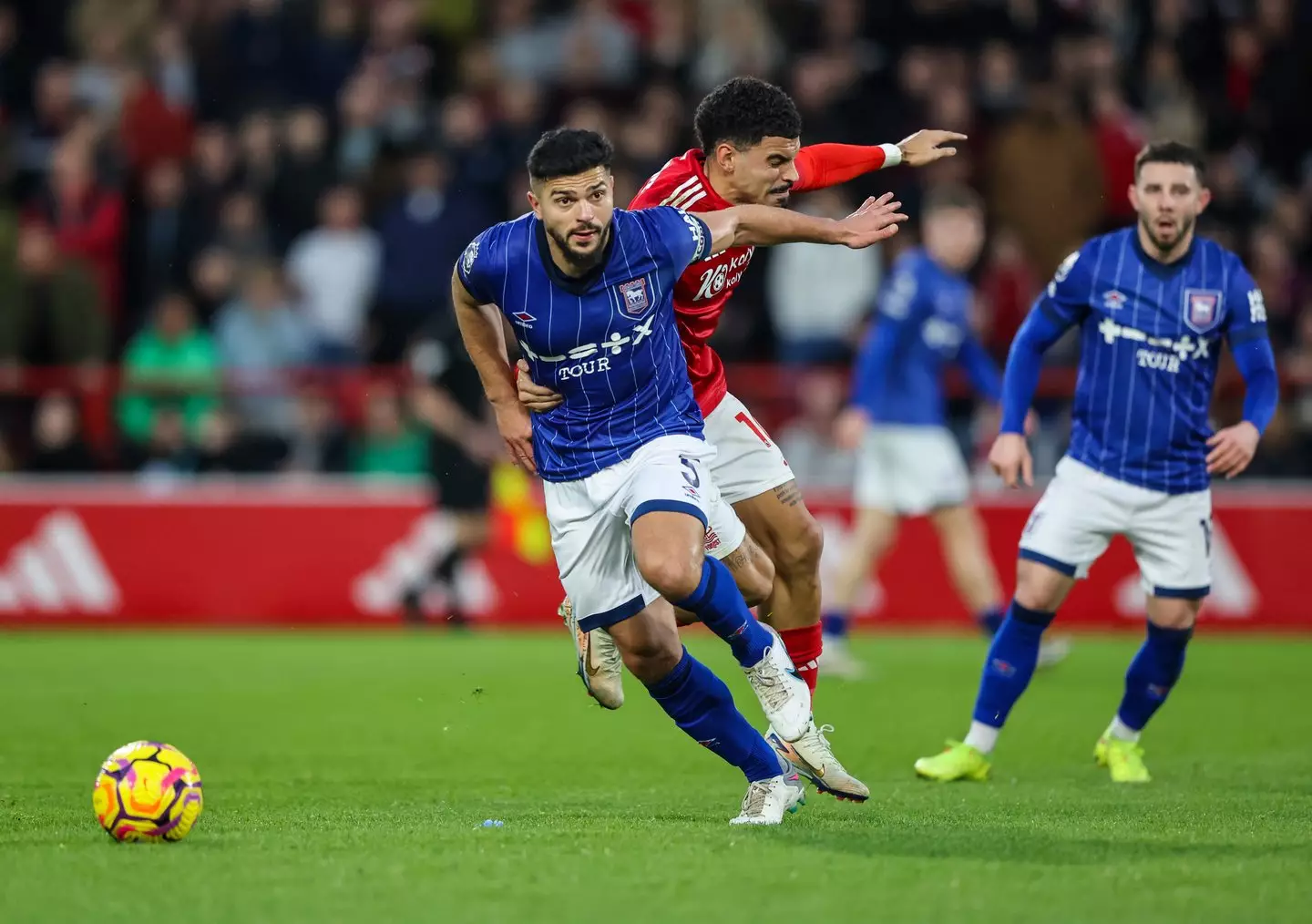 Morsy during Ipswich's clash against Nottingham Forest on Saturday. Image credit: Getty