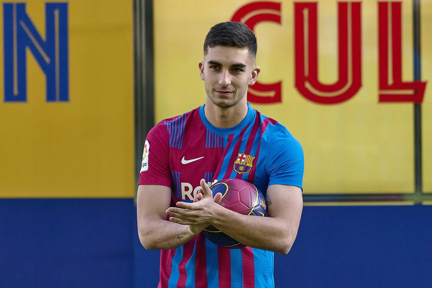 Barcelona will be unable to register Ferran Torres unless they reduce their wage bill (Image: Alamy)