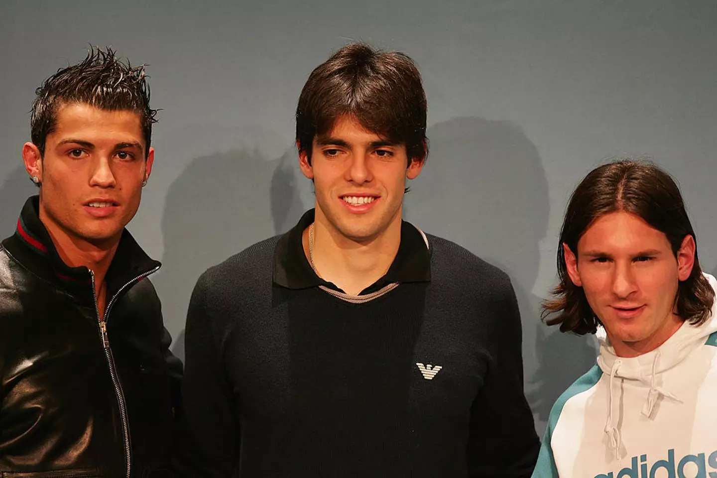 Ronaldo, Kaka and Messi in 2007 (Credit:Getty)