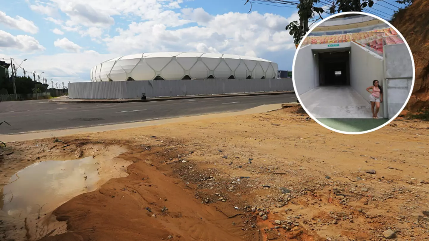 World Cup stadium that cost £217m to build is now almost abandoned after hosting weddings to 'make ends meet'