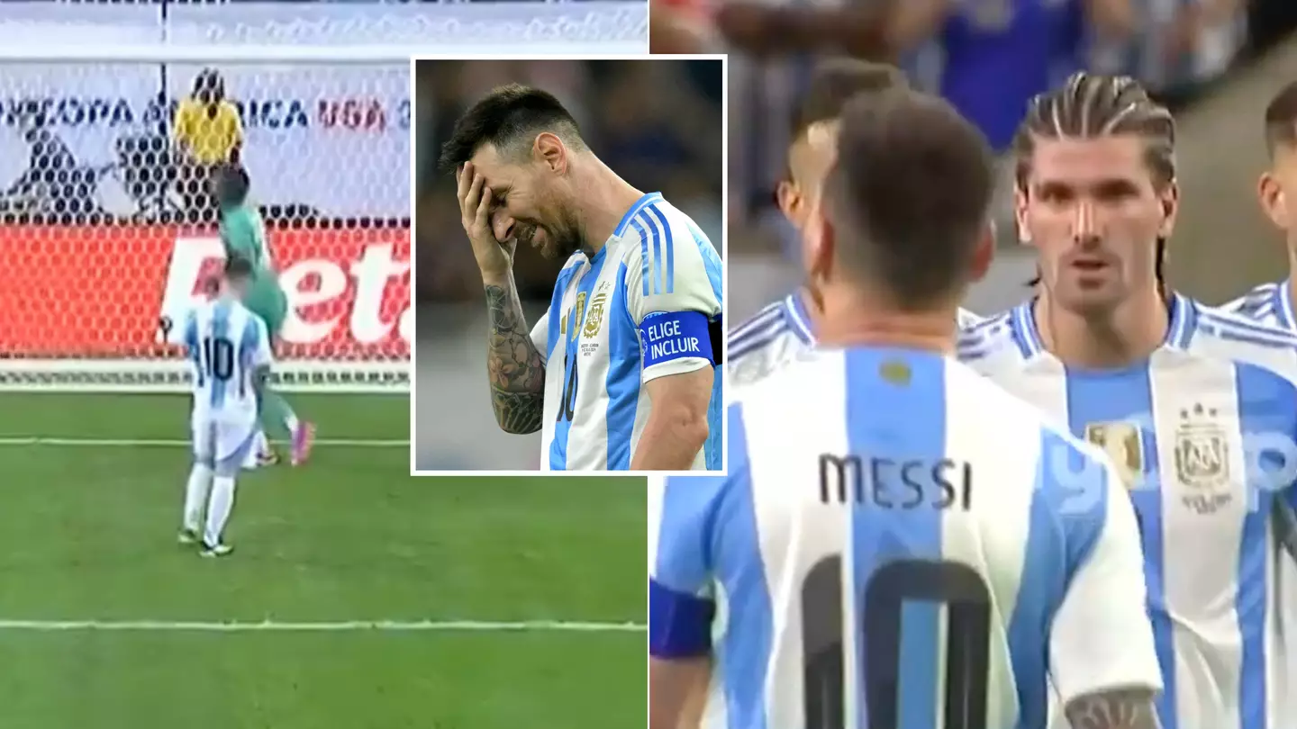 Fans spotted what Rodrigo De Paul said to Lionel Messi immediately after missing his penalty for Argentina in Copa America