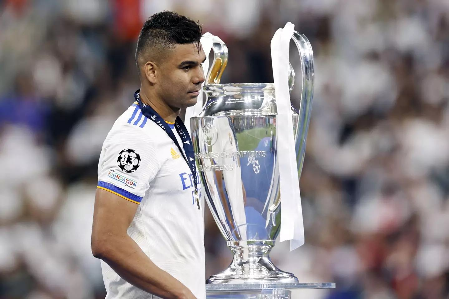 Casemiro has won 15 major trophies with Real. (Image