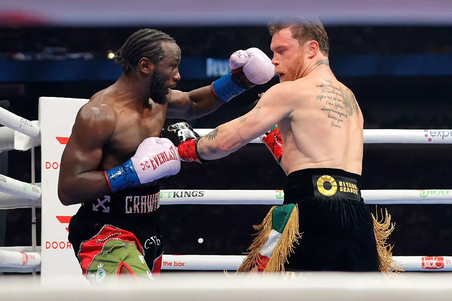 Crawford beat Canelo Alvarez by unanimous decision in September. (Image: Steve Marcus/Getty Images)