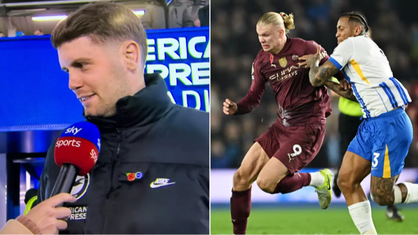 Brighton manager Fabian Hurzeler gives half-time interview live on Sky and fans have the same reaction