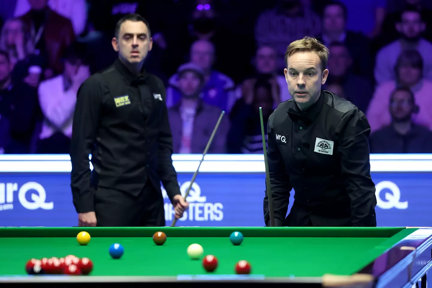 O'Sullivan and Carter during their game on Sunday. (Image