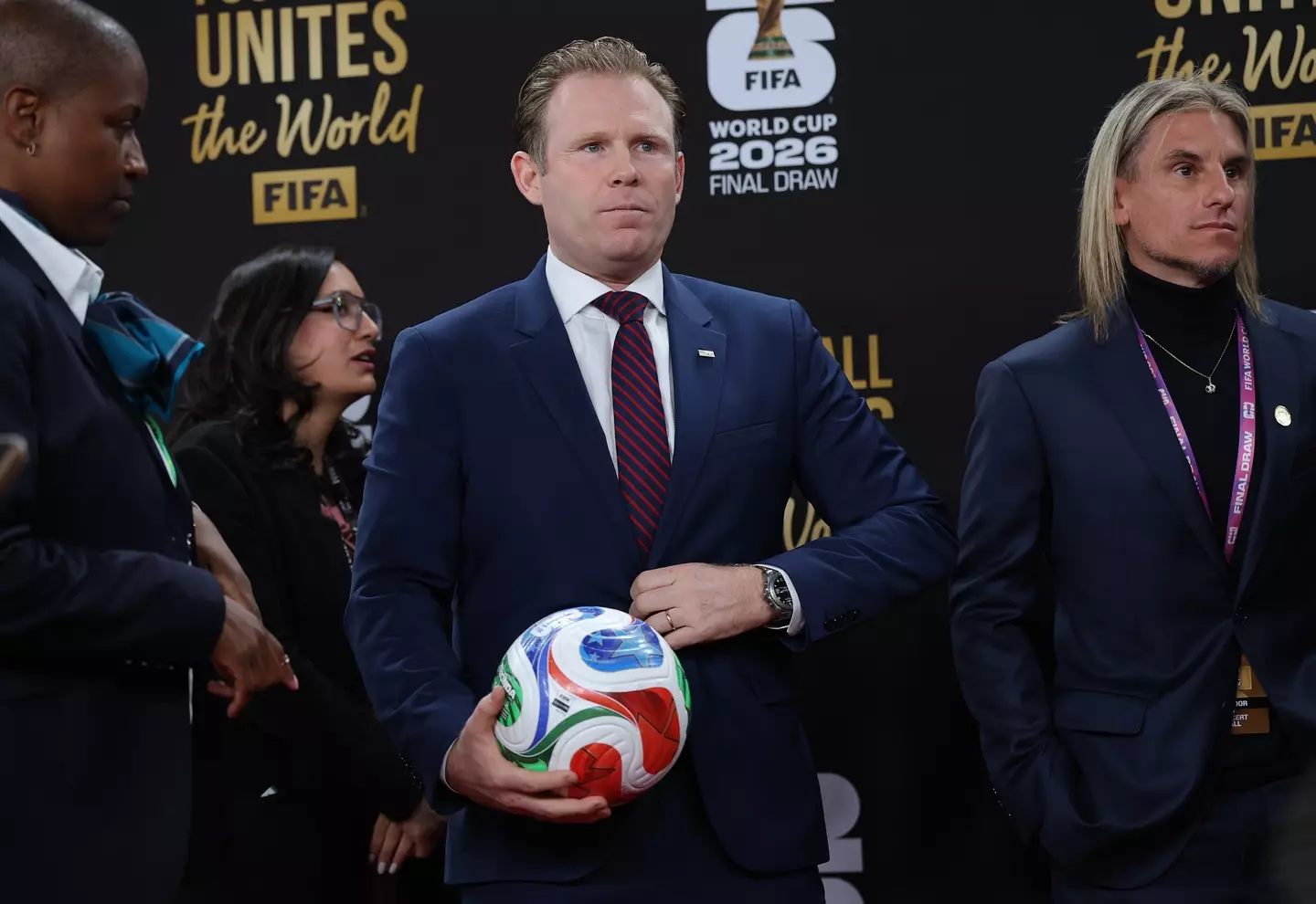 Andrew Giuliani pictured ahead of the 2026 World Cup draw. Image credit: Getty