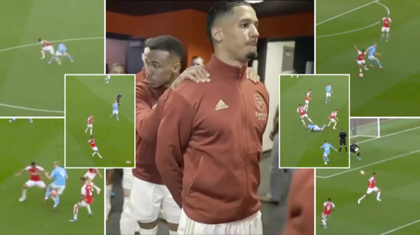 William Saliba compilation emerges after stunning performance against Man City