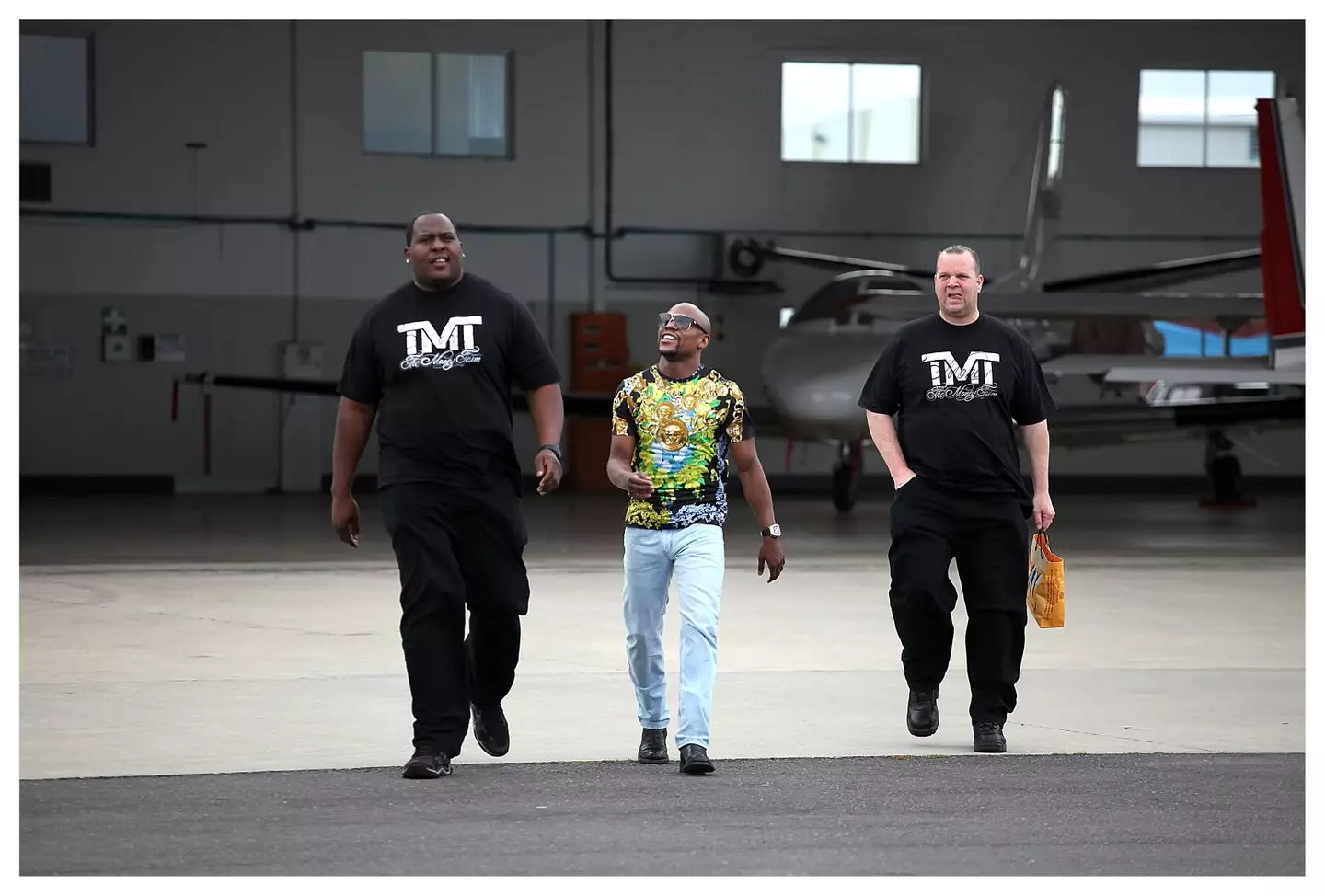 Floyd Mayweather owns a couple of private jets. Image: Getty