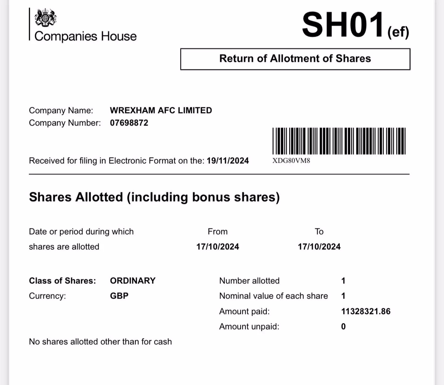 Image credit: Companies House