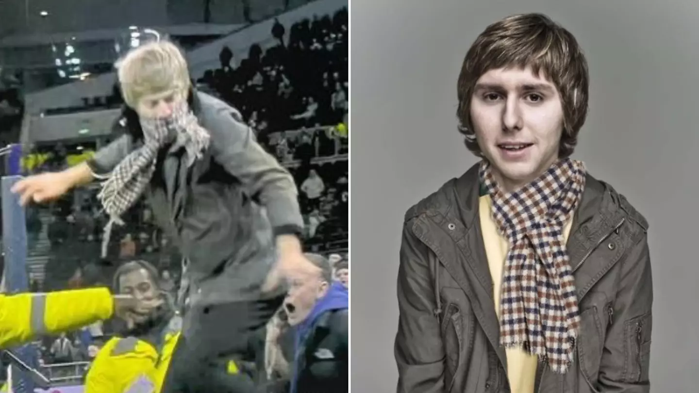 Fans think the Tottenham supporter who kicked Aaron Ramsdale is actually Jay from 'The Inbetweeners'