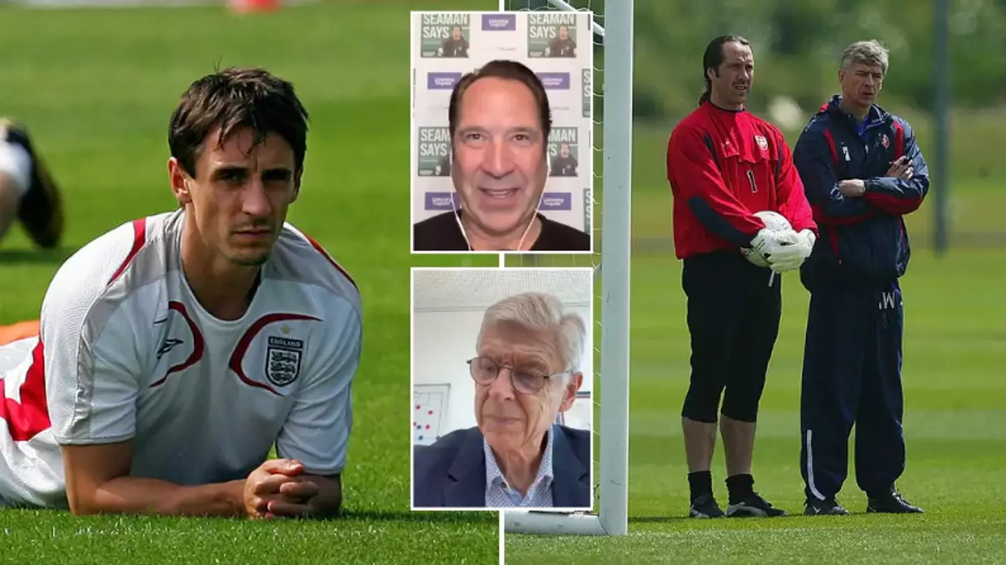 Arsene Wenger and David Seaman claim Gary Neville lunchtime spying 'killed' Arsenal