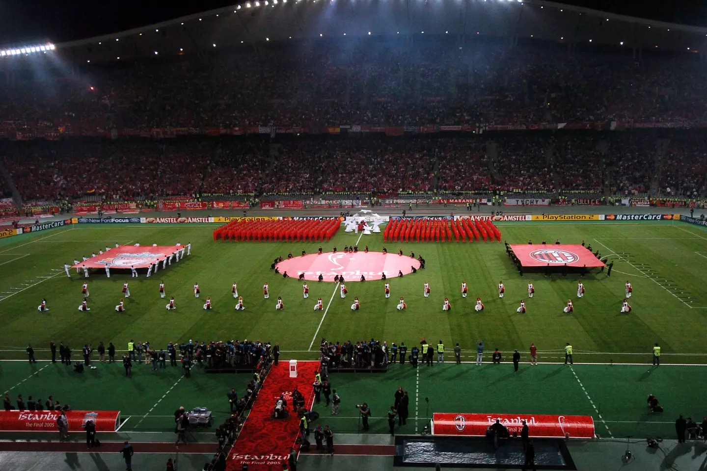 The Ataturk Olympic Stadium for the 2005 Champions League final. Image: Alamy