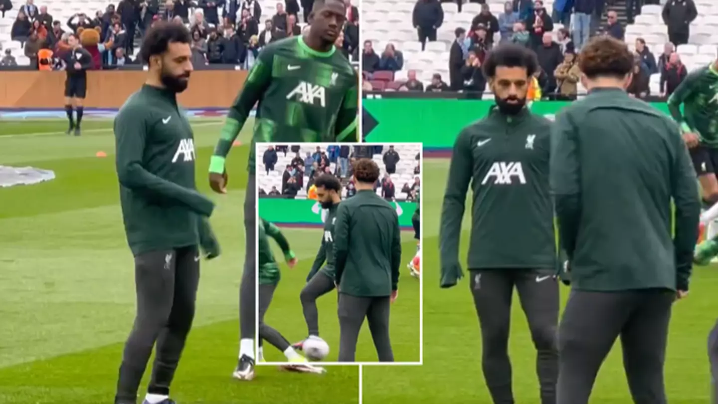 Damning footage of Mohamed Salah in the Liverpool warm-up after being dropped speaks volumes
