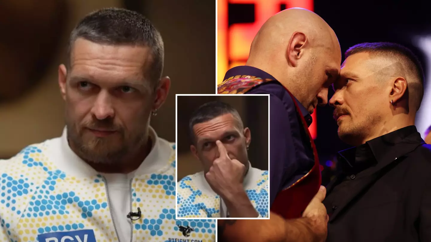 Oleksandr Usyk gives ice-cold two-word response when asked what he sees in Tyson Fury's eyes