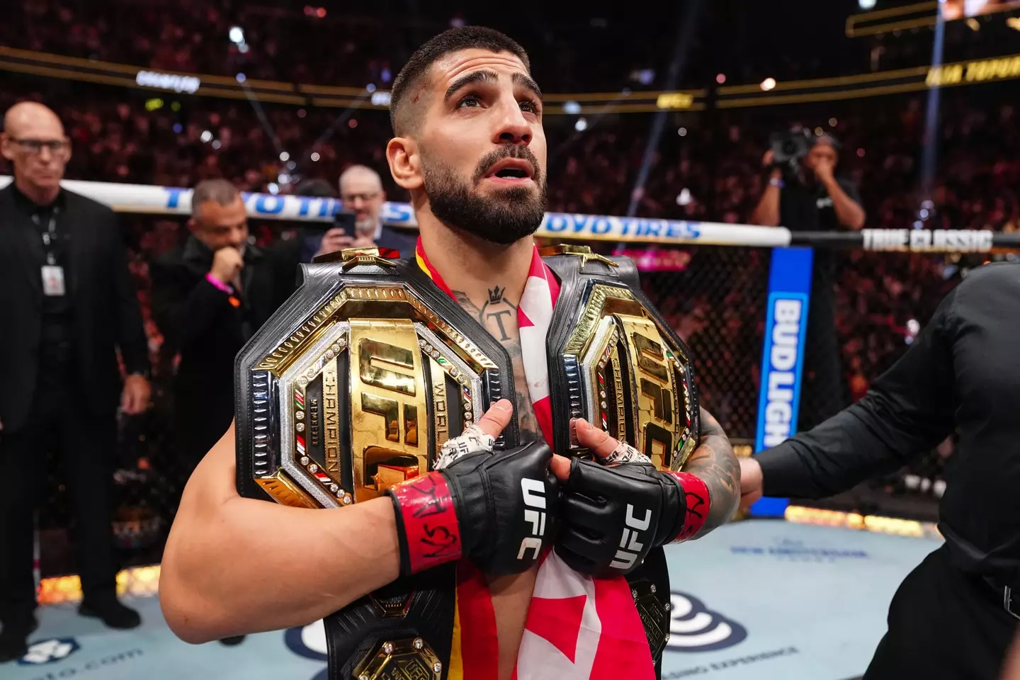 Ilia Topuria won the UFC lightweight championship (Image: Getty)