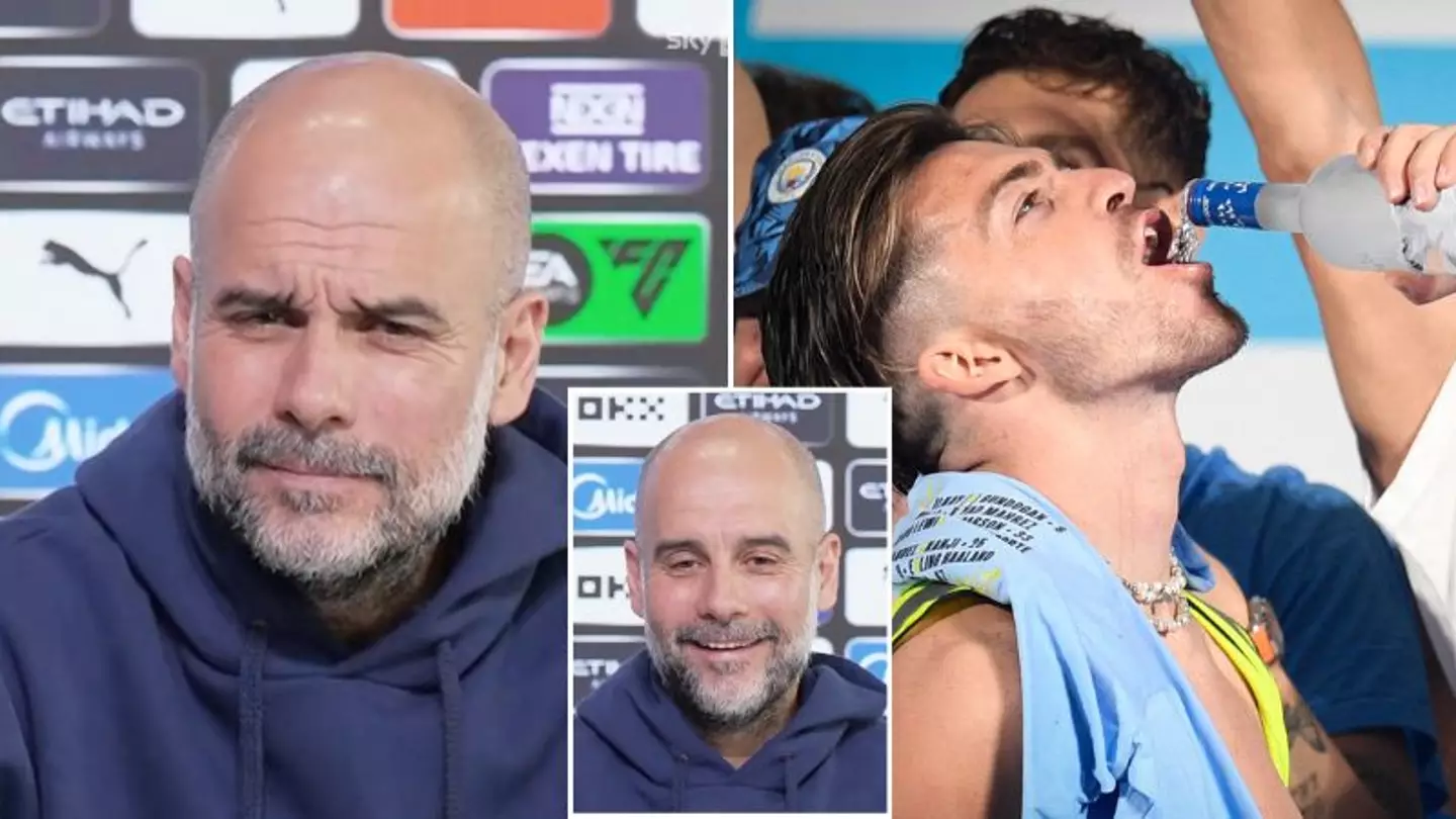 Pep Guardiola couldn't hold back his laughter after journalist's question about Jack Grealish and beer