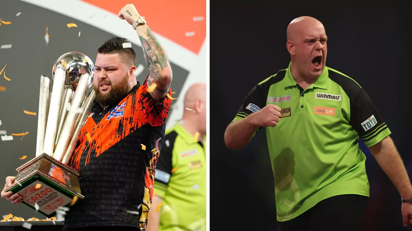 Michael Smith and Michael van Gerwen have just played the 'best leg of darts of all time'