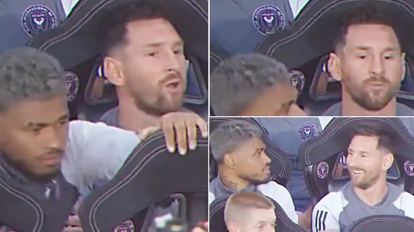 Inter Miami's Josef Martinez lowered chair so Lionel Messi had a better view of the game