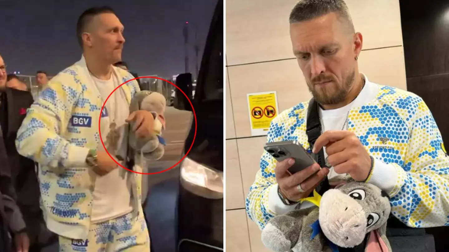 The emotional reason why Oleksandr Usyk carries Eeyore toy with him to fights ahead of Tyson Fury rematch
