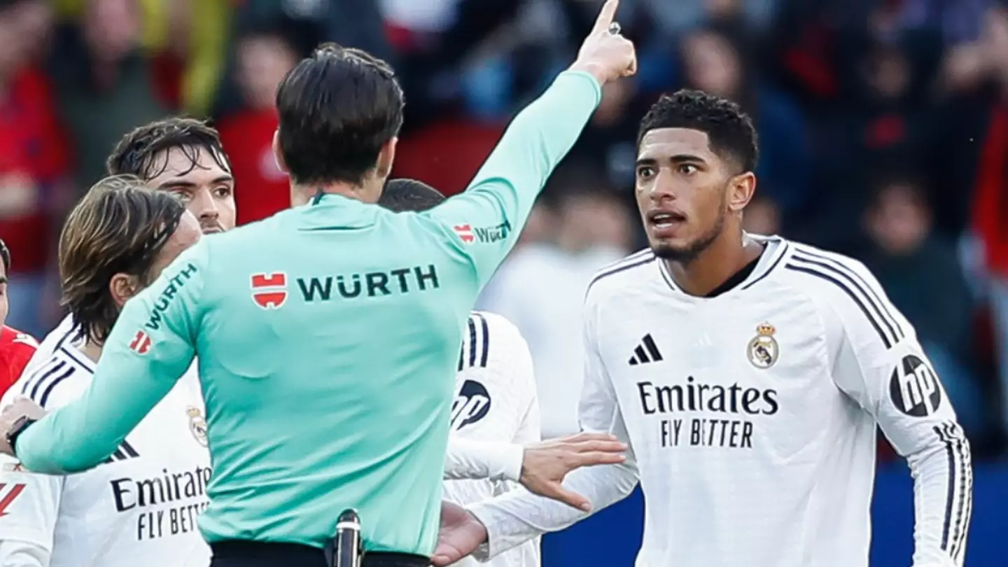 Lip reader details what Jude Bellingham said to referee before being sent off vs Osasuna as Real Madrid midfielder makes statement