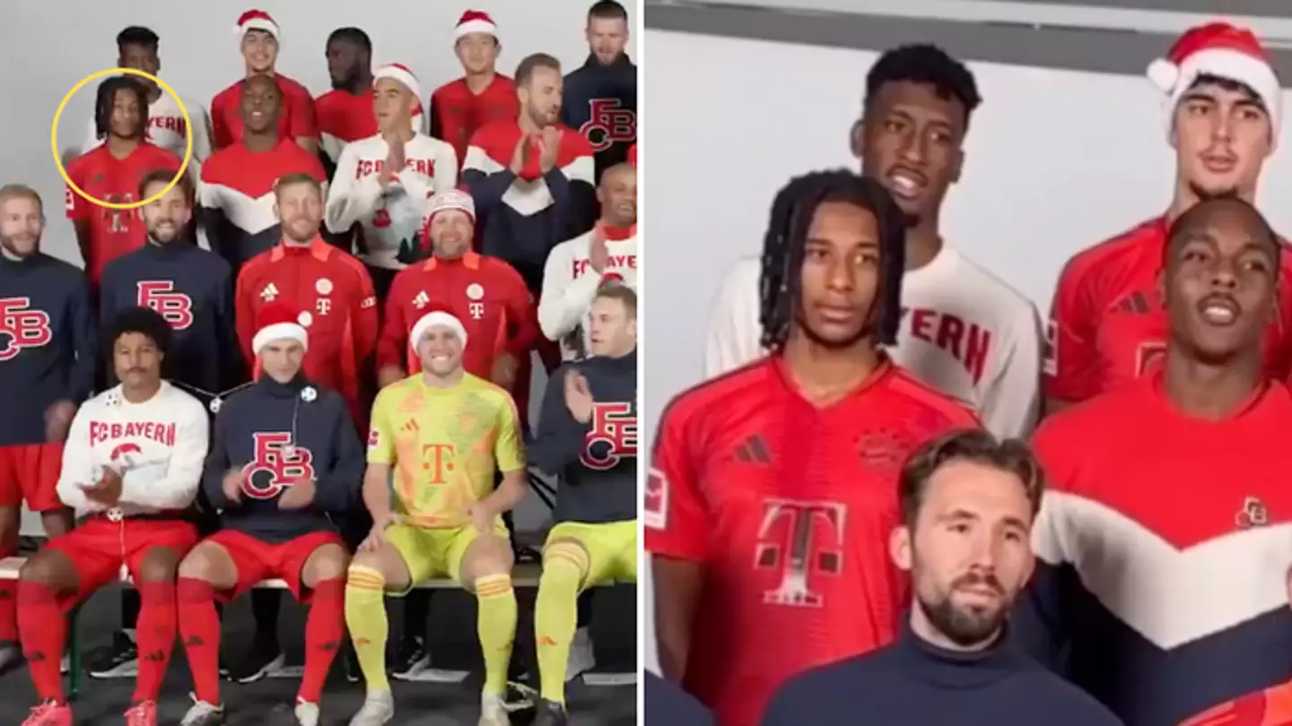 Fans spot what Michael Olise did during Bayern Munich's Christmas video and it's divided opinion