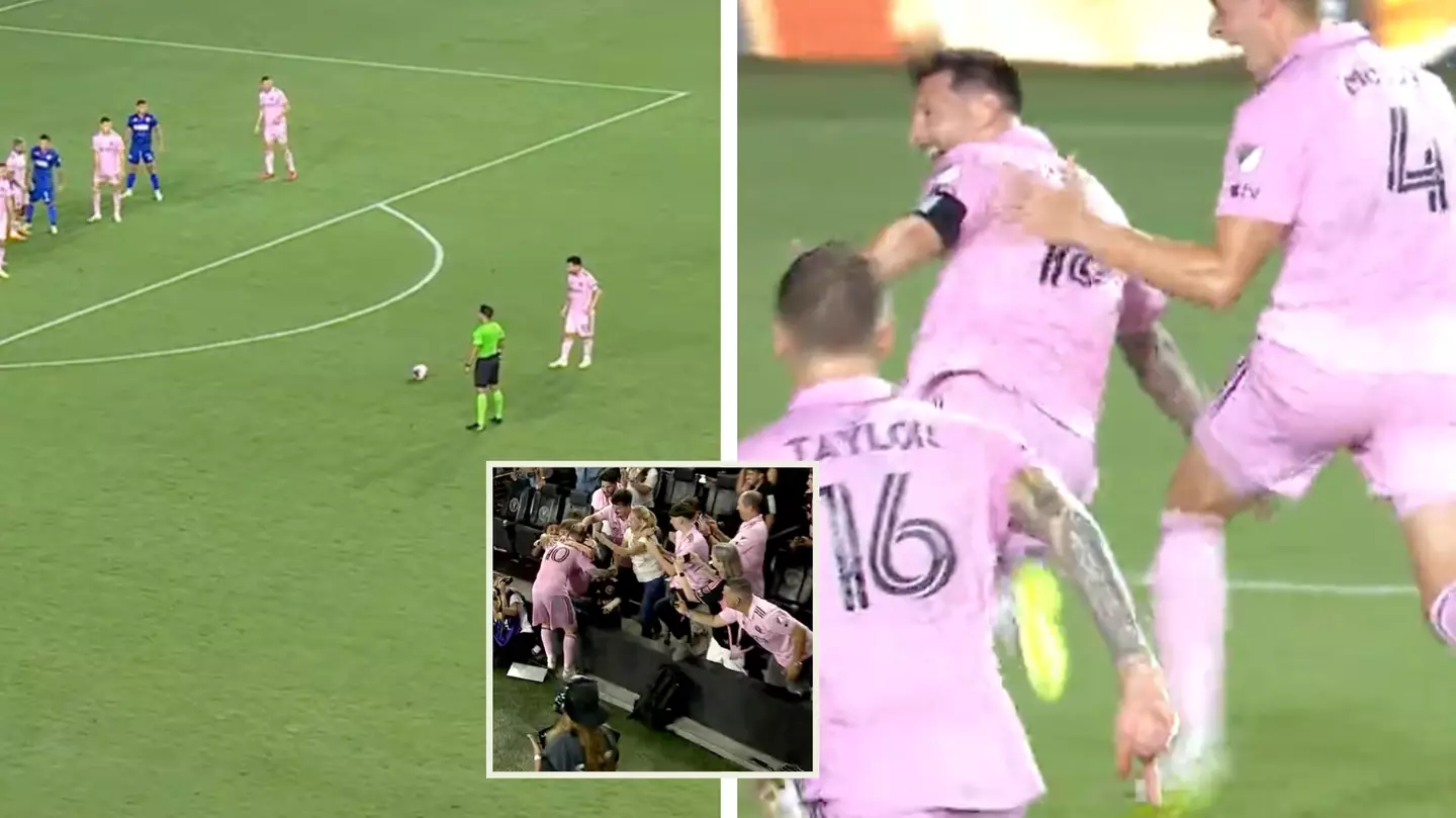 Lionel Messi scores INSANE free-kick in 93rd minute to win on Inter Miami debut