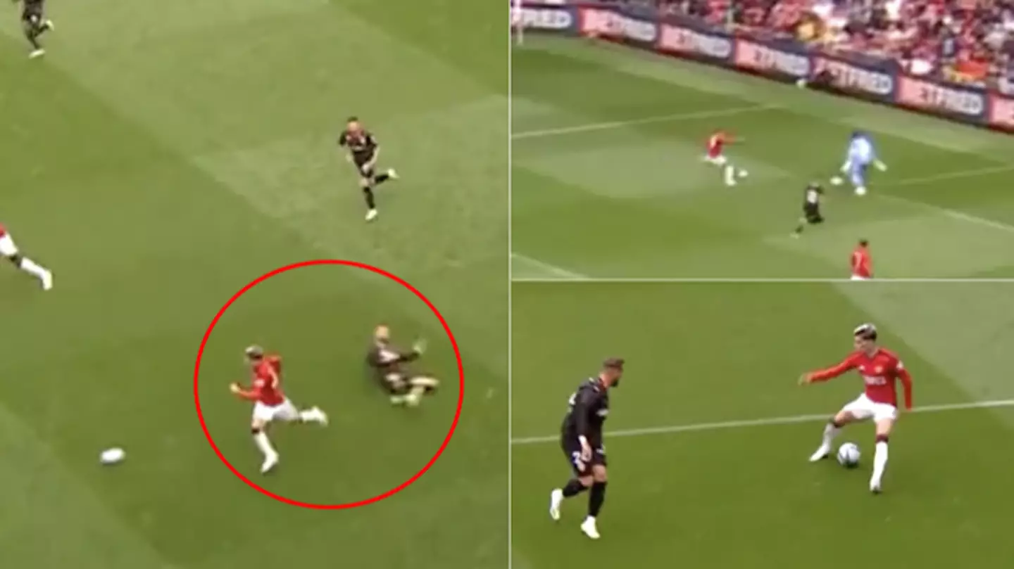 A compilation of Alejandro Garnacho vs Lens has gone viral, fans want him to start for Man Utd