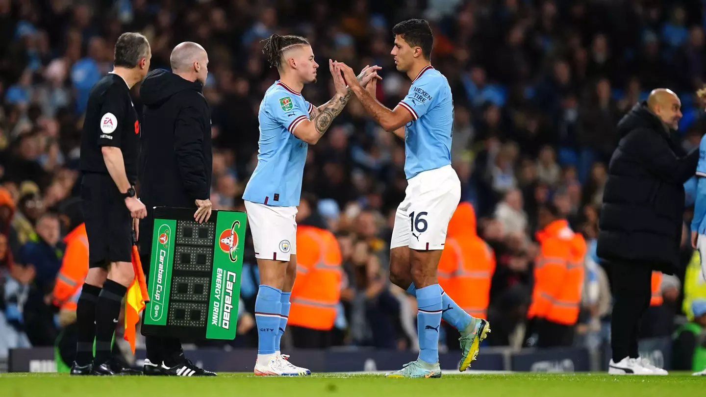 Kalvin Phillips and Rodri, Manchester City.