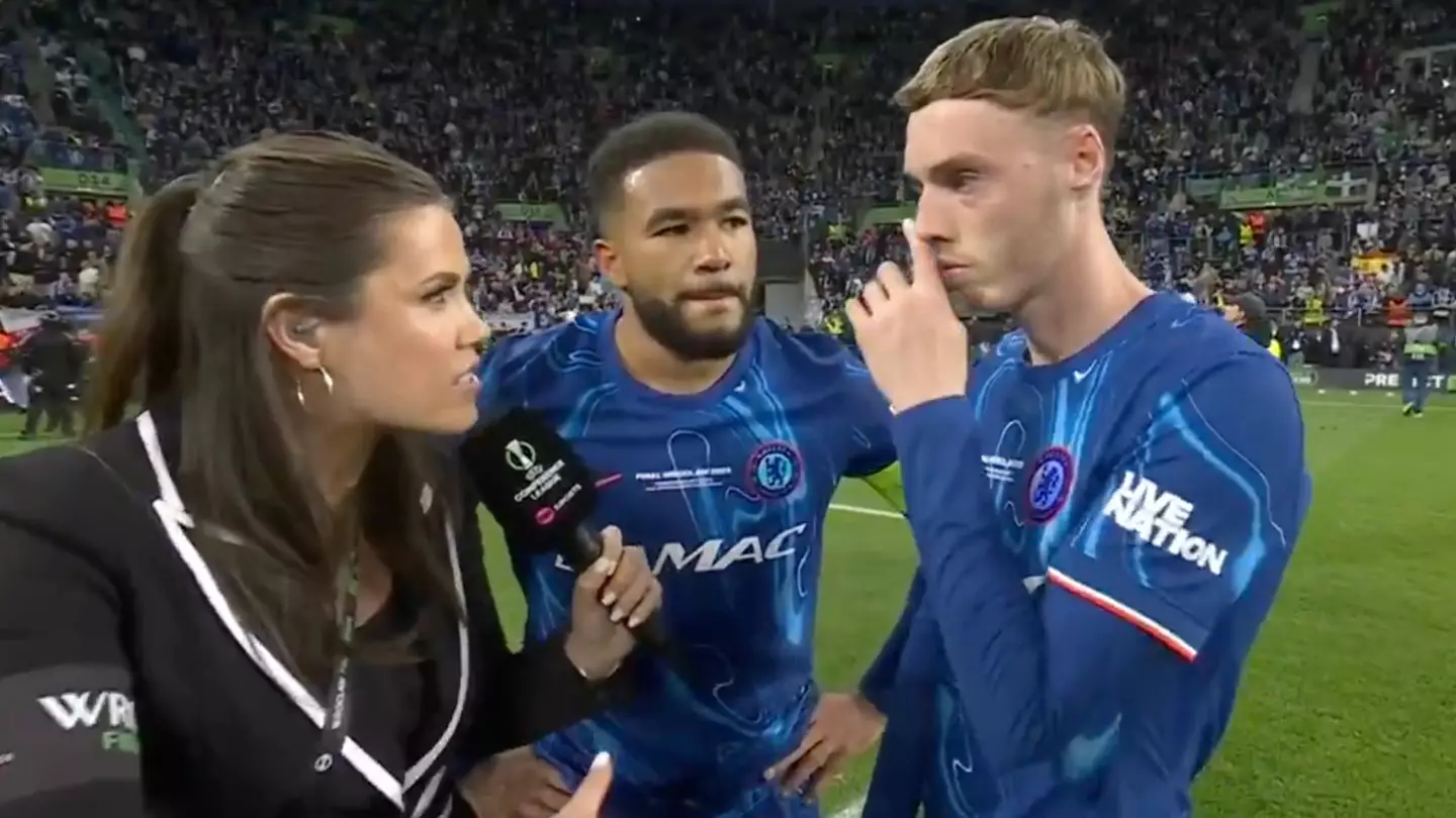 Cole Palmer's post-match interview with TNT Sports after Chelsea win Conference League has got people talking