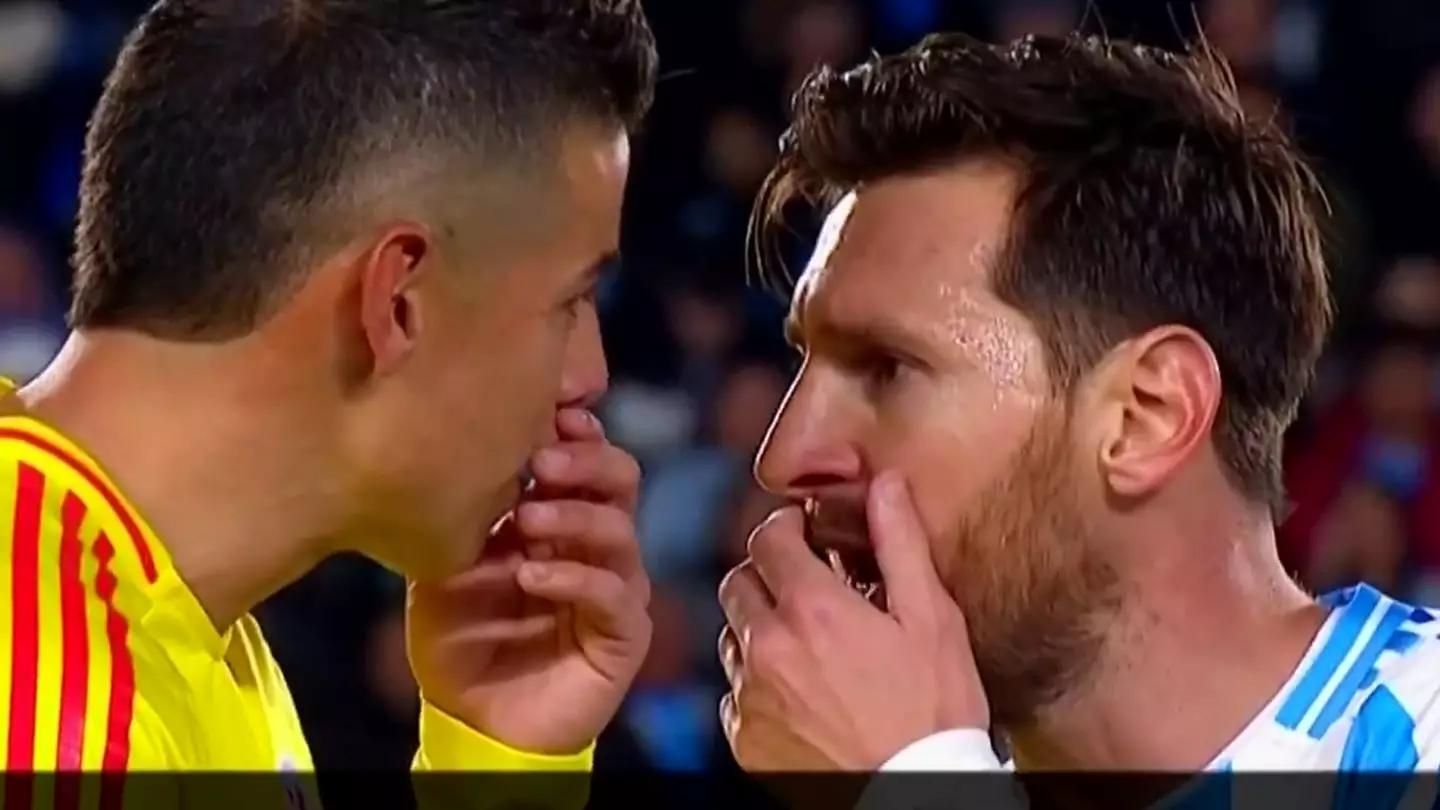 What Lionel Messi said to James Rodriguez in heated World Cup qualifier that left the Colombia star visibly stunned