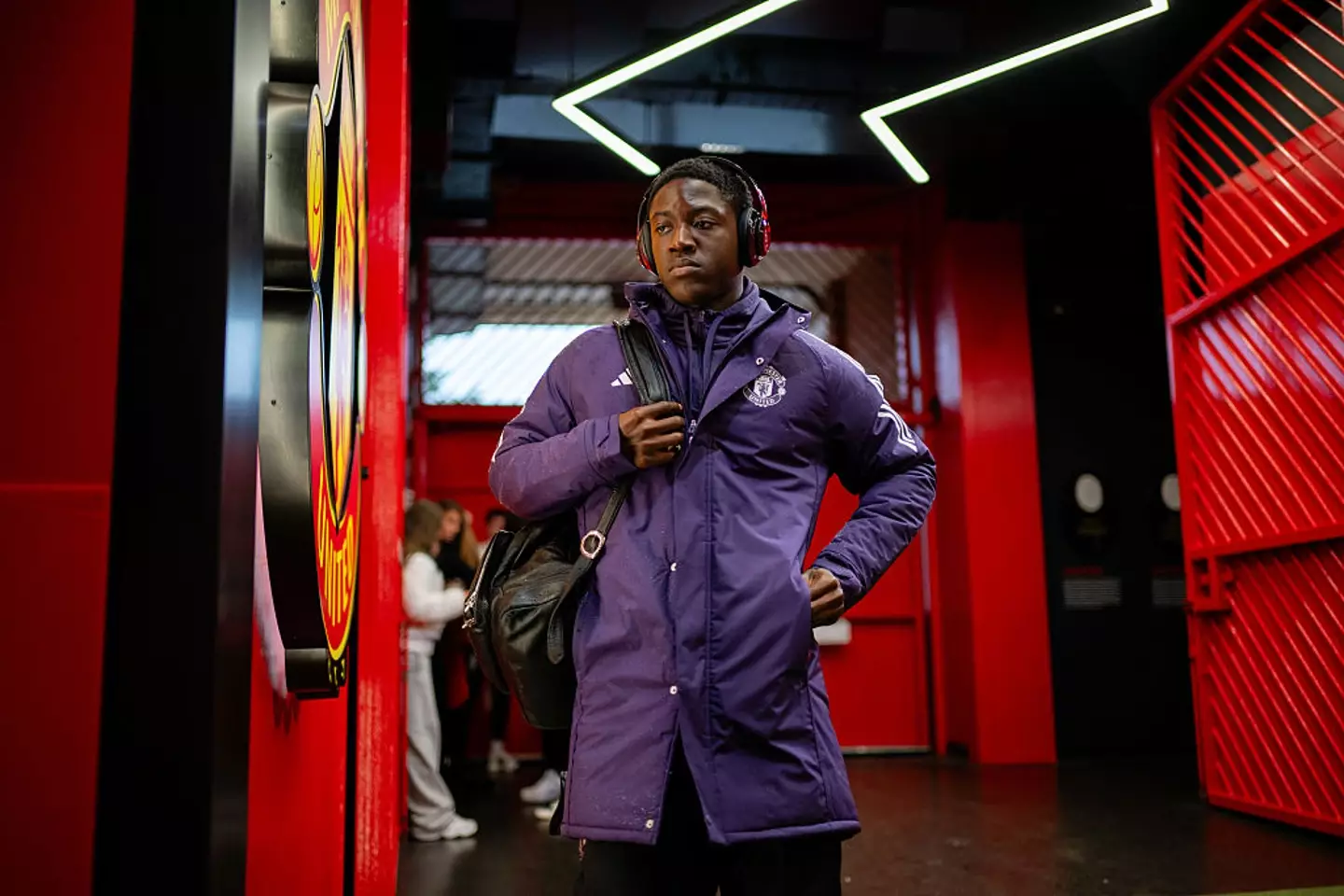 Kobbie Mainoo is currently out of favour at Manchester United. (Image: Ash Donelon/Manchester United via Getty Images)